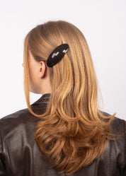 SUI AVA / Oval Bone Clip / Brown