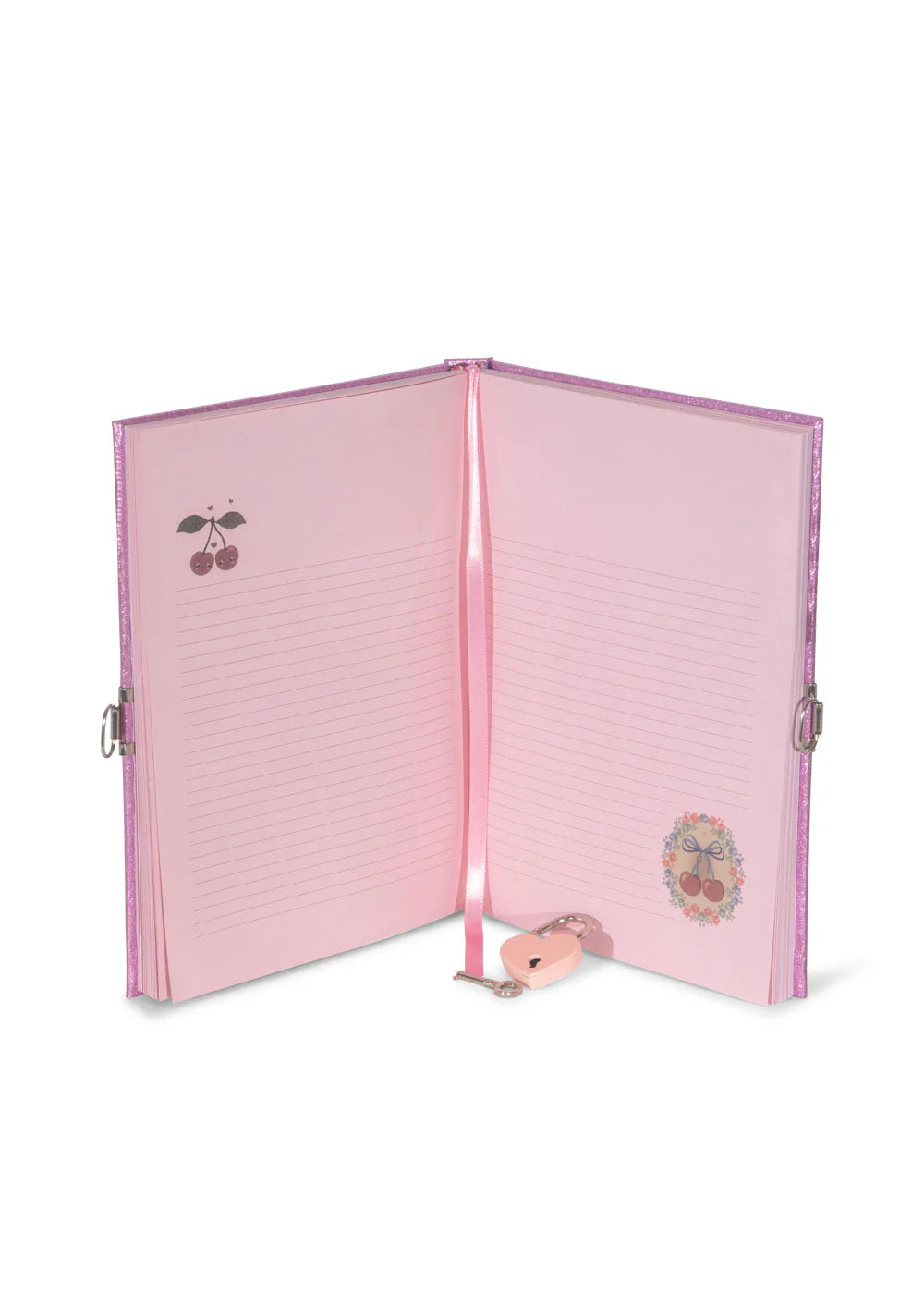Konges Sløjd / MY LITTLE DIARY 12 PCS DISPLAY FSC / CHERRY GLITTER