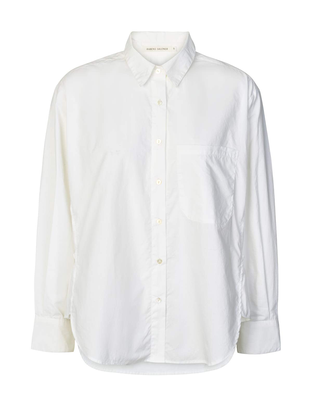 Poplin-side-gather-shirt-Djana-White