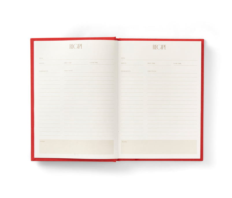 Recipe-Book-Todays-Special-Rot-Wei-30-Baumwollstoff-30-Graupappe-40-holzfreies-Papier-3