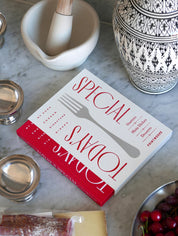 Recipe-Book-Todays-Special-Rot-Wei-30-Baumwollstoff-30-Graupappe-40-holzfreies-Papier-4
