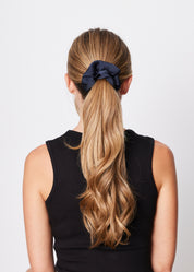 Sui Ava / Ribbon Scrunchie / Dark Blue