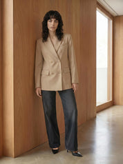 Gina Tricot / Shaped blazer / Sand beige (7530)