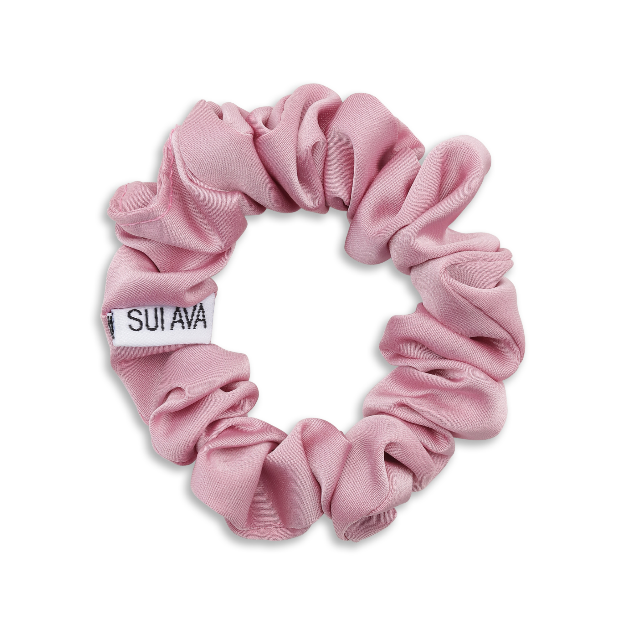 Sui Ava / Ruched Ribbon Scrunchie / Blush