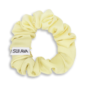 Sui Ava / Ruched Ribbon Scrunchie / Yellow