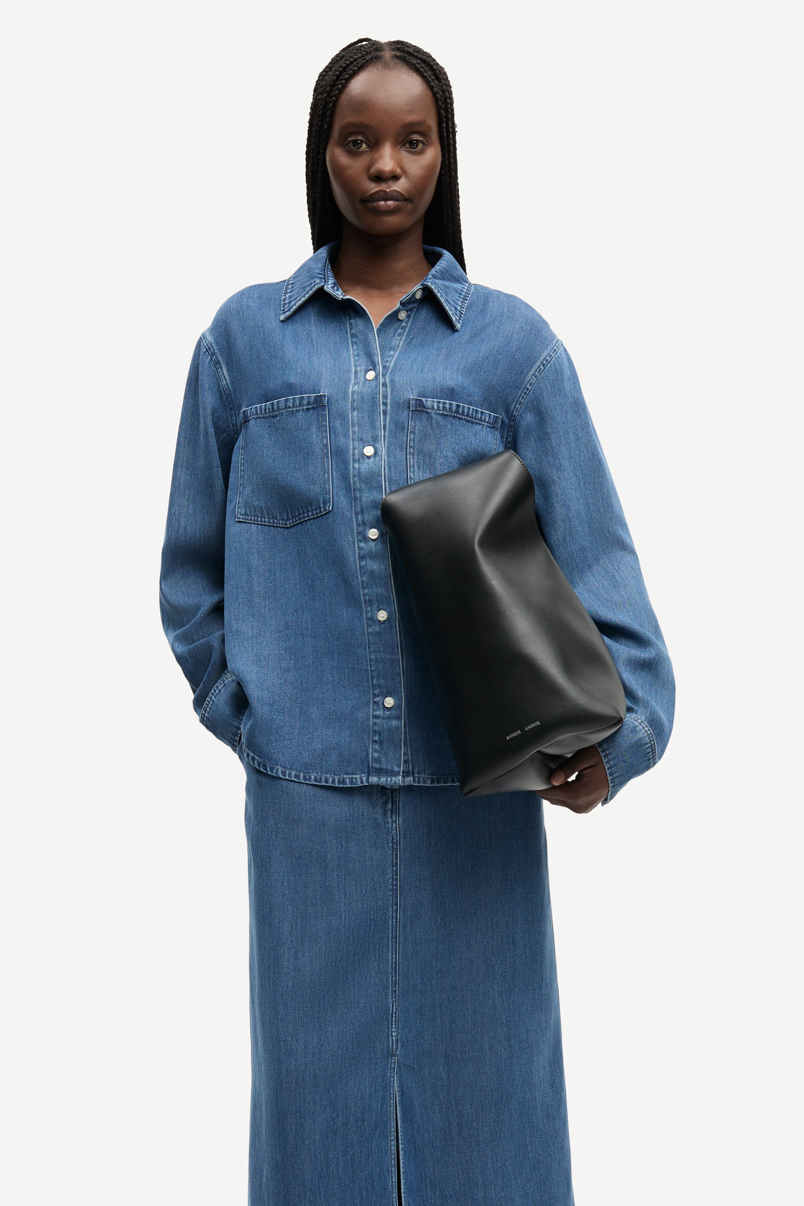 Samsøe Samsøe / SABEXY SHIRT 15645 / MEDIUM DENIM BLUE