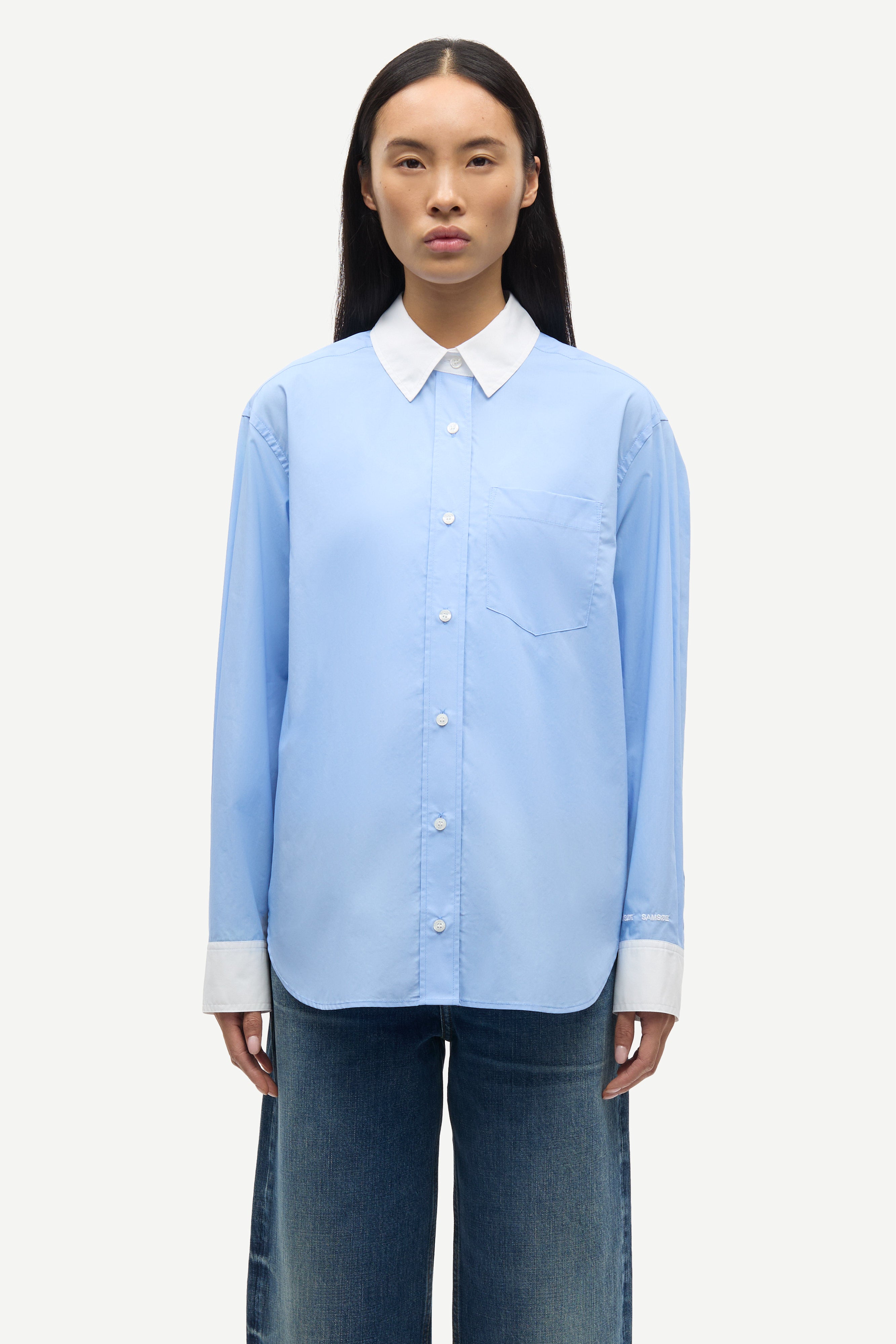 Samsøe Samsøe / SALOVA POCKET SHIRT 15756 / BEL AIR BLUE
