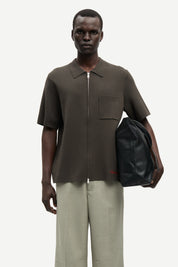 Samsøe Samsøe / SARICO ZIP Shirt SS/ Black Olive