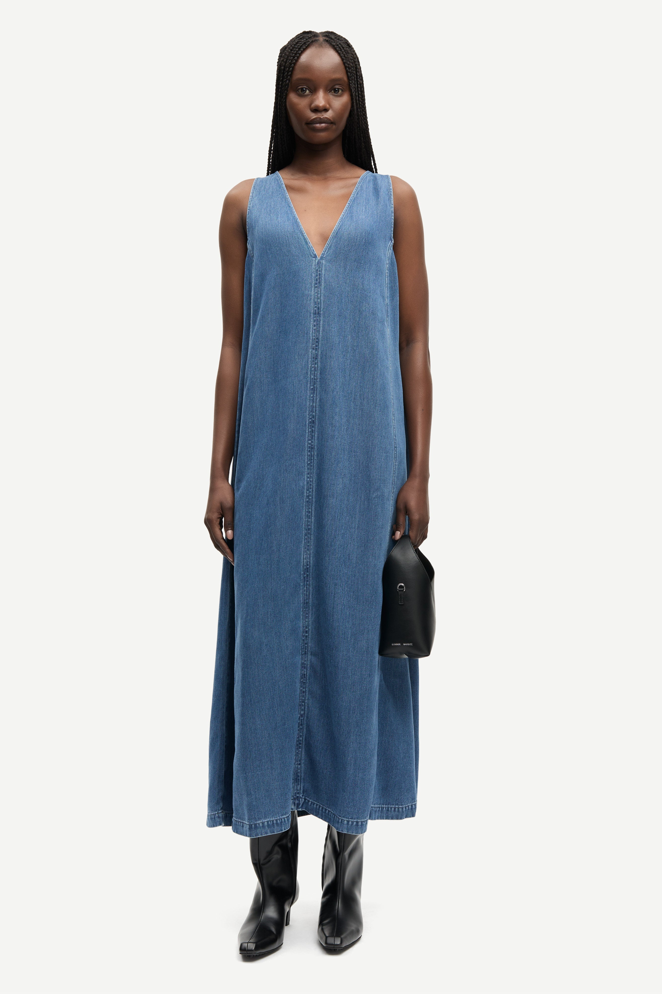 Samsøe Samsøe / SASKYLAR DRESS 15645 / MEDIUM DENIM BLUE