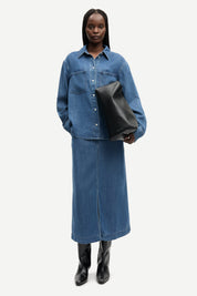 Samsøe Samsøe / SATOVES SKIRT 15645 / MEDIUM DENIM BLUE