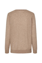 Salorea_V-neck_Sweater_15336_-_Khaki_Mel-_-_2