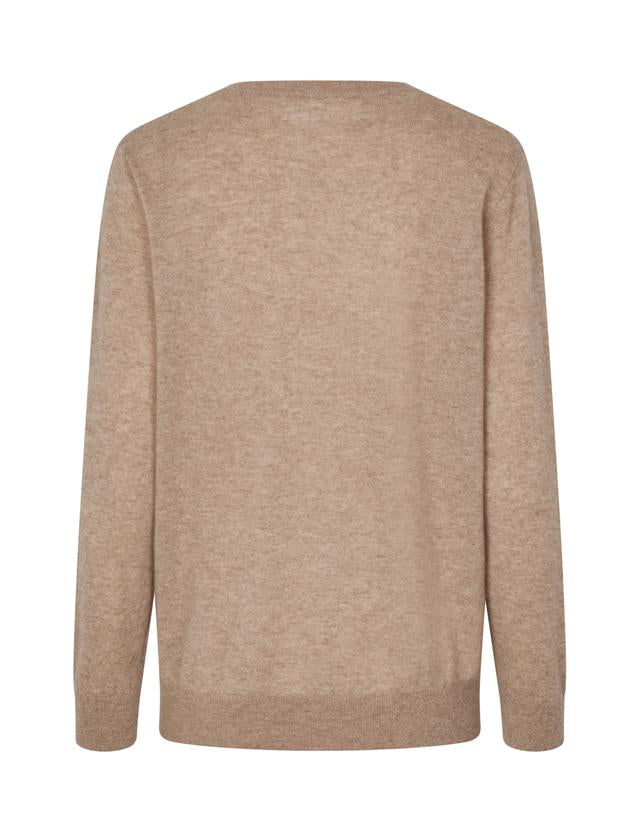 Salorea_V-neck_Sweater_15336_-_Khaki_Mel-_-_2
