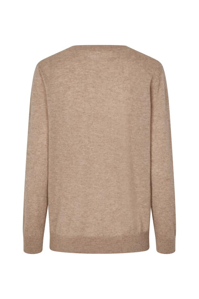 Salorea_V-neck_Sweater_15336_-_Khaki_Mel-_-_2