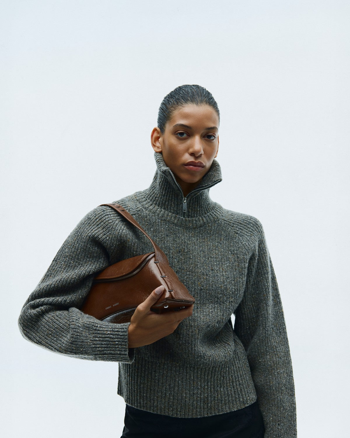 Samsøe Samsøe / SAAMANDY TURTLENECK 15724 / LEAD GRAY MEL.
