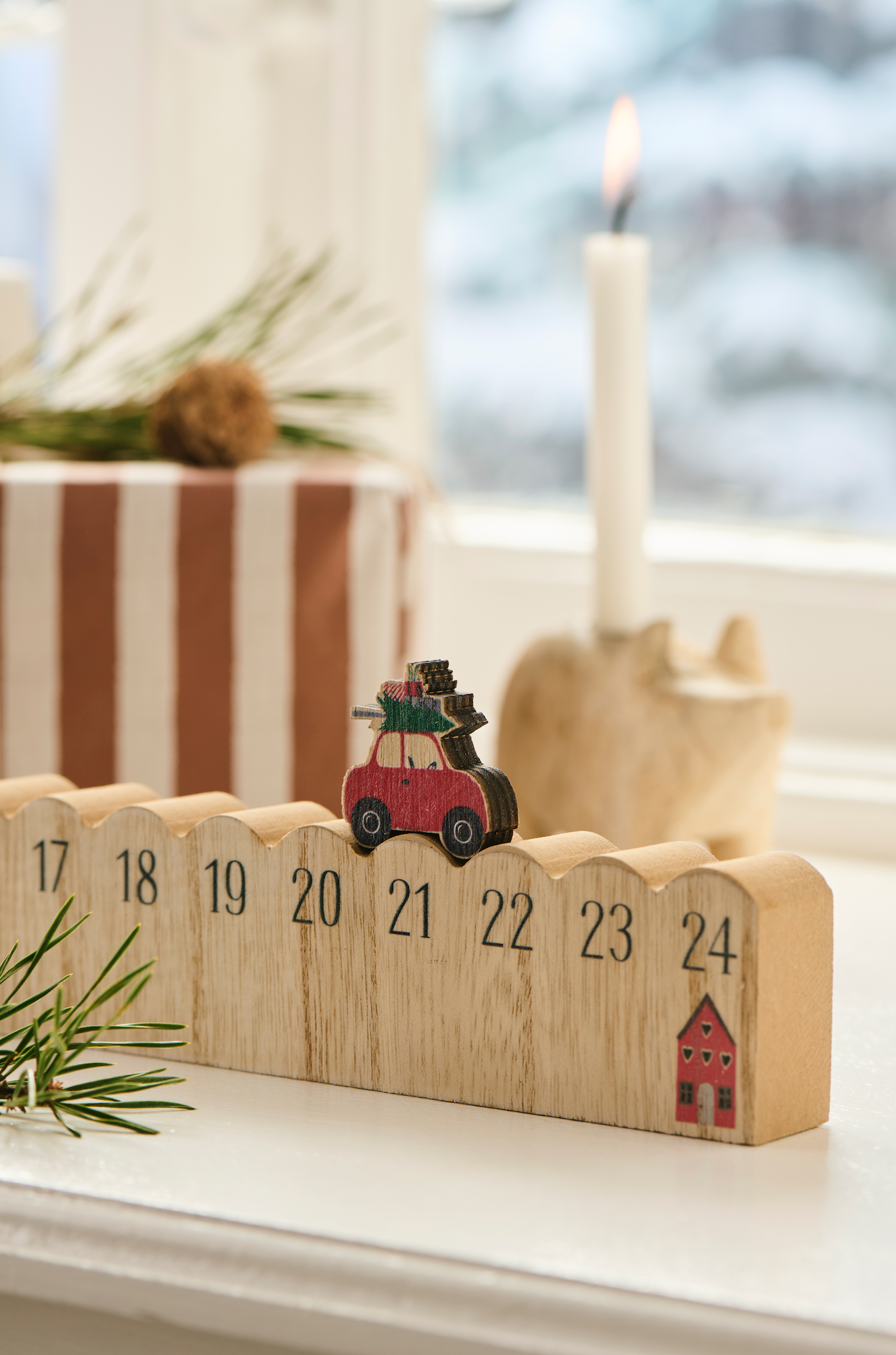 Ib Laursen / Weihnachtskalender 1-24 fahrendes Auto