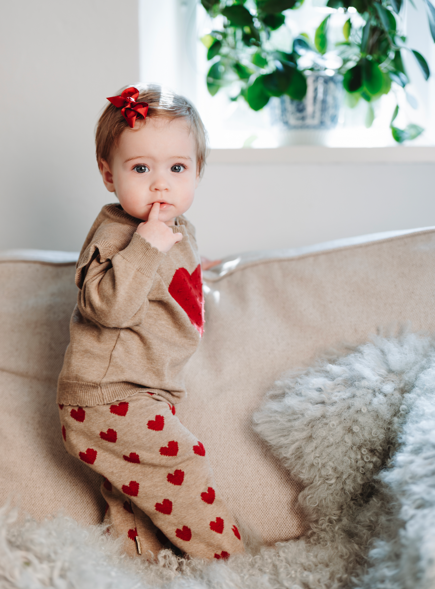 Hust & Claire / HCLisa knit Leggings / Biscuit