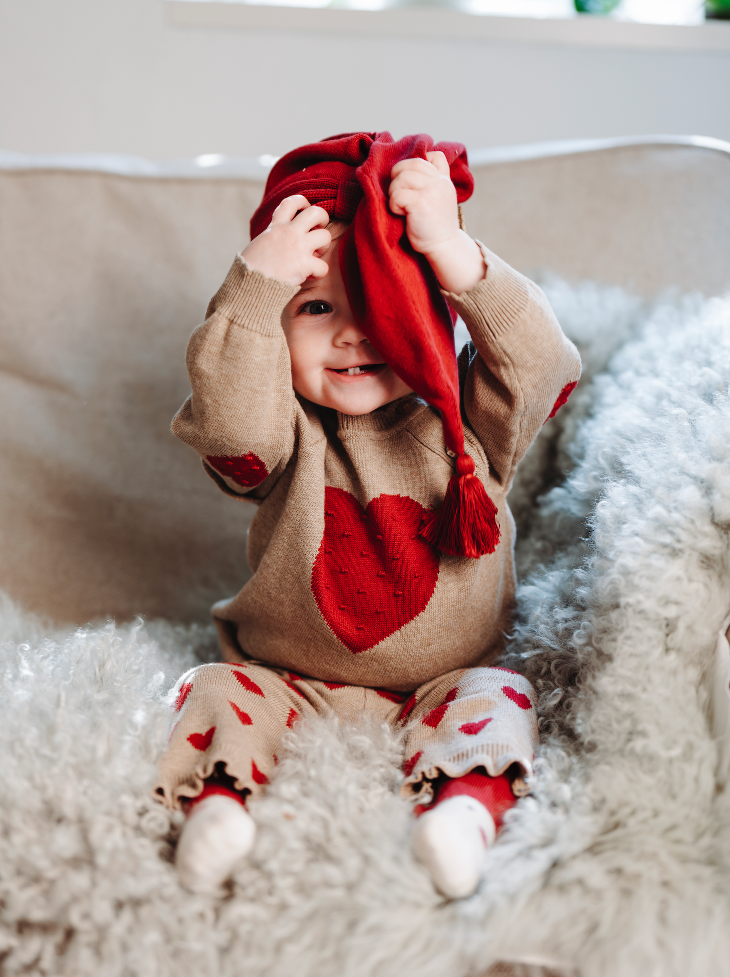 Hust & Claire / HCLisa knit Leggings / Biscuit