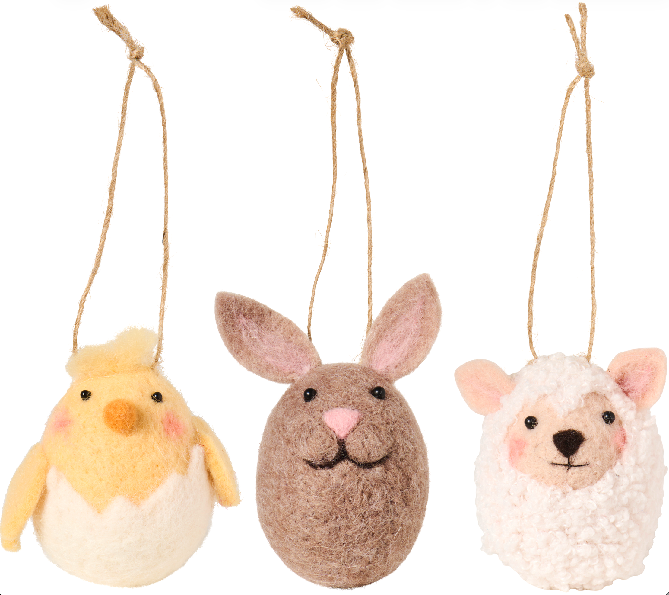 Ib Laursen / Osterschmuck 3 ass zum hängen Filz