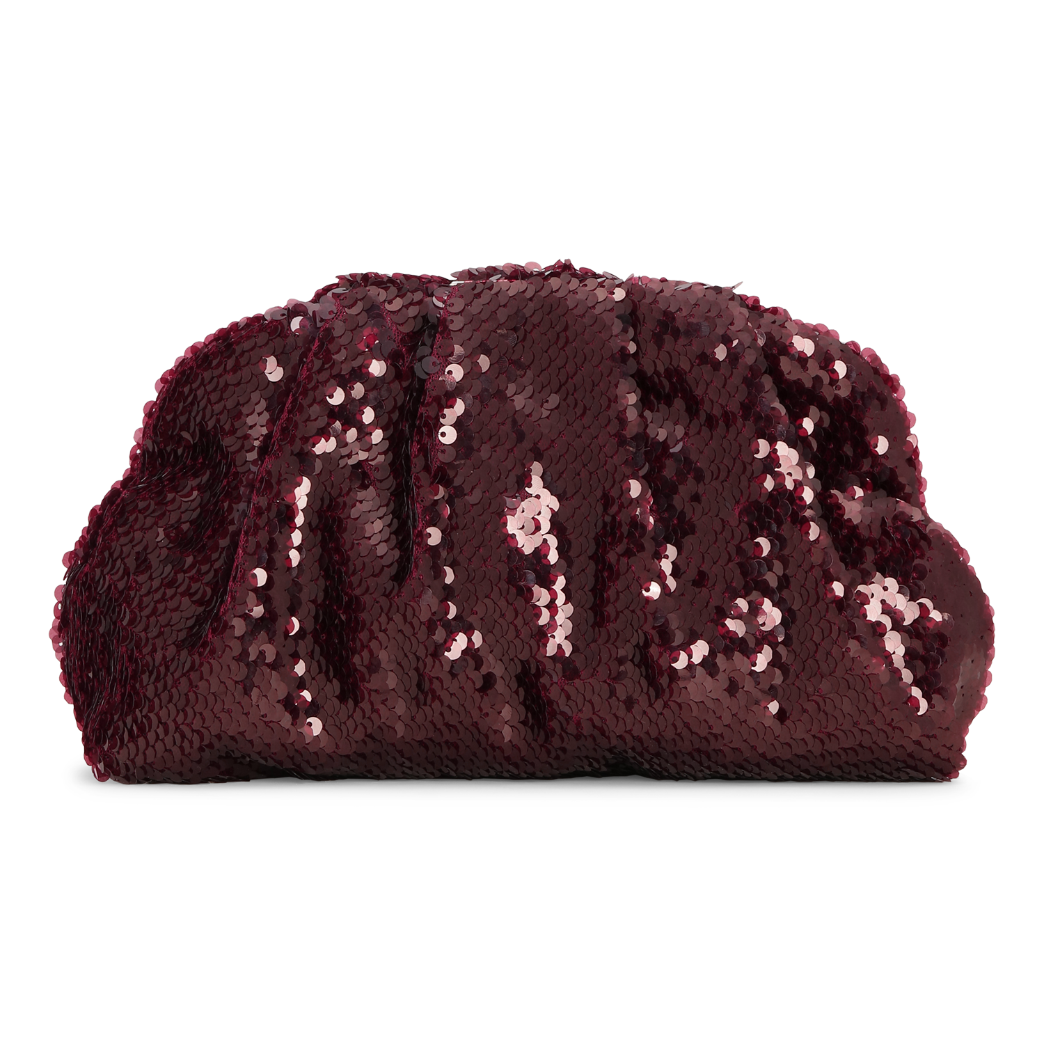 Sui Ava / Sequin Clutch Bag / Burgundy