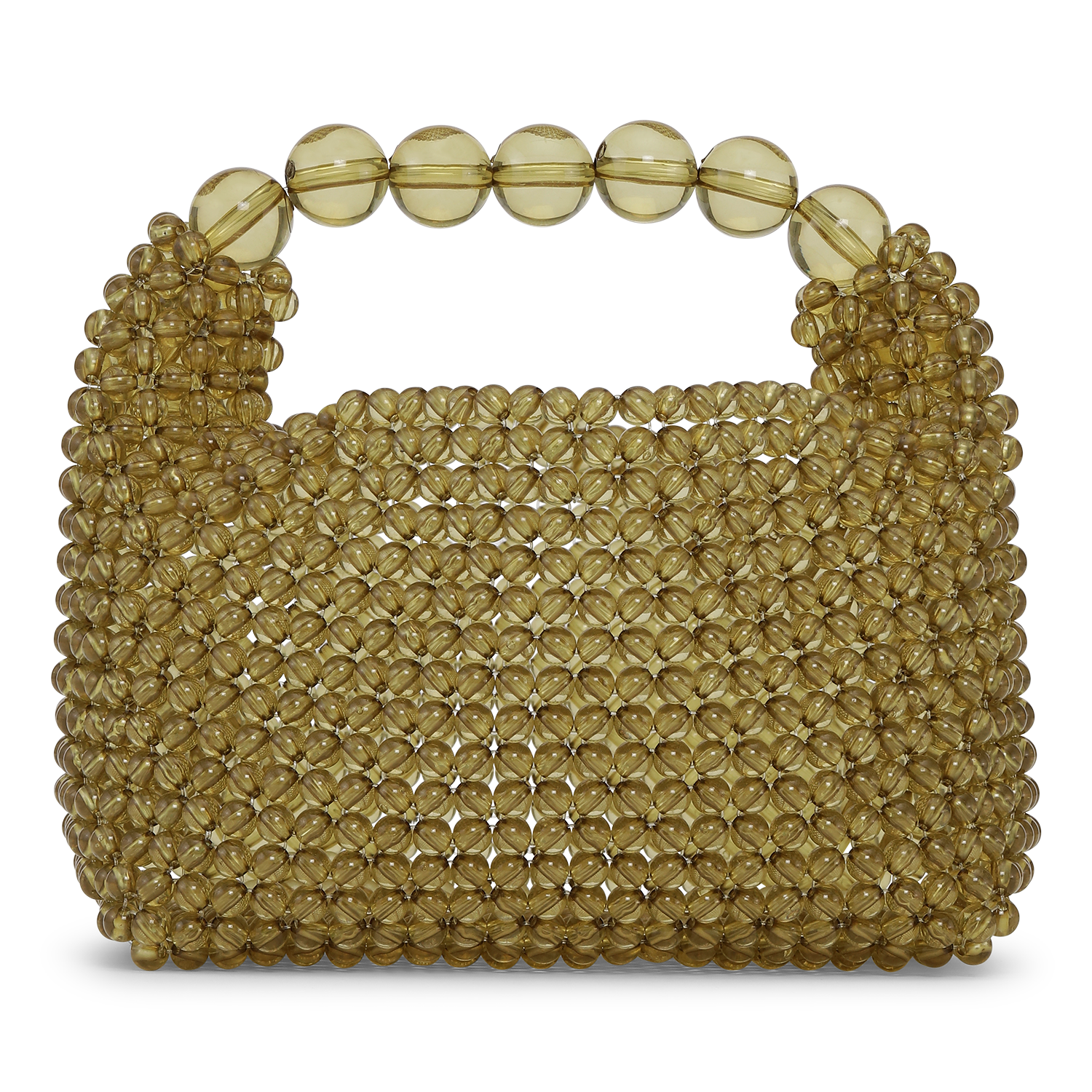 Sui Ava / Slouchy Beaded Bag / Green Grape