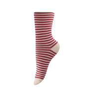 Strmper-Onesize-Smal-Stribet-Rd-Hvid-primary