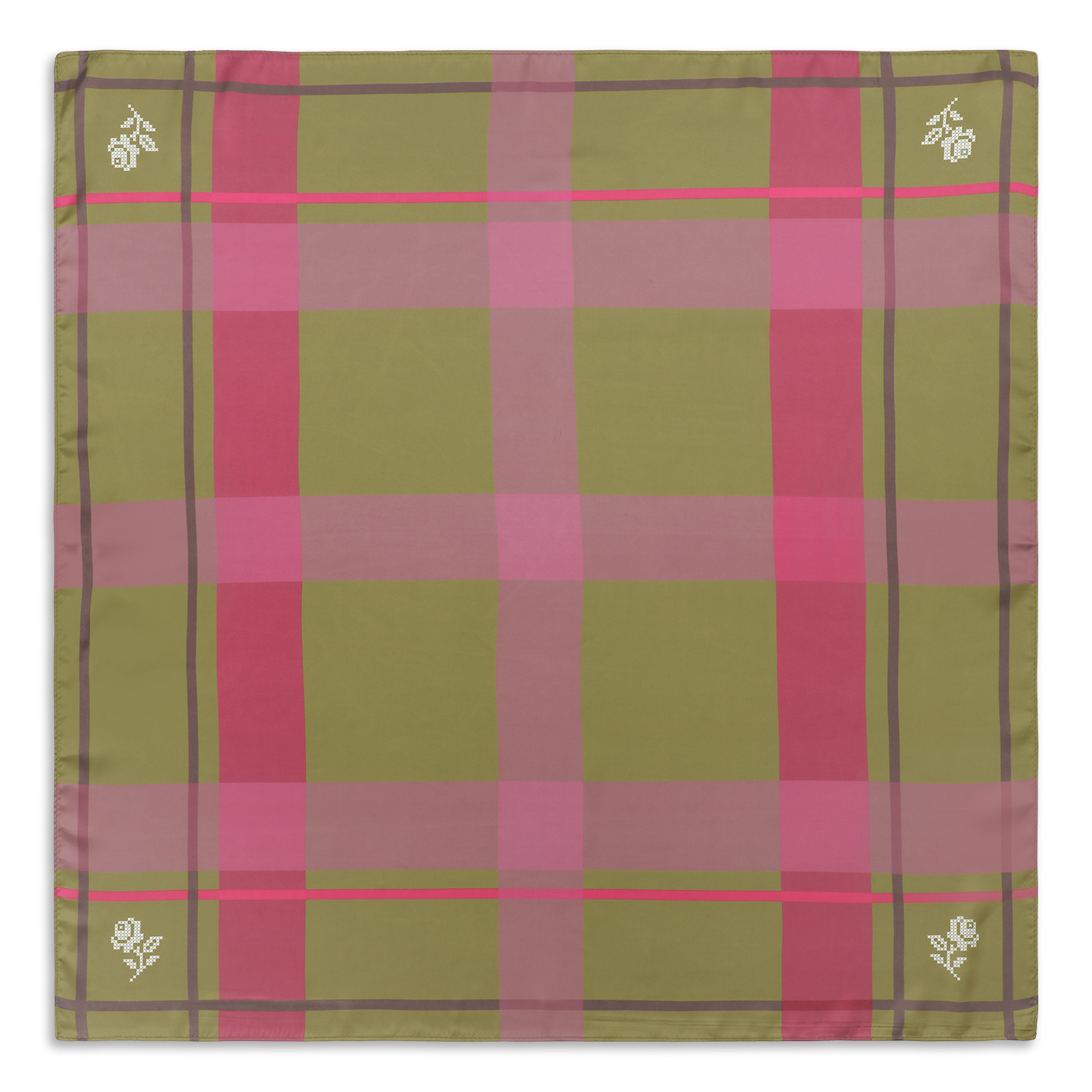 Sui Ava / Tartan Scarf / Army