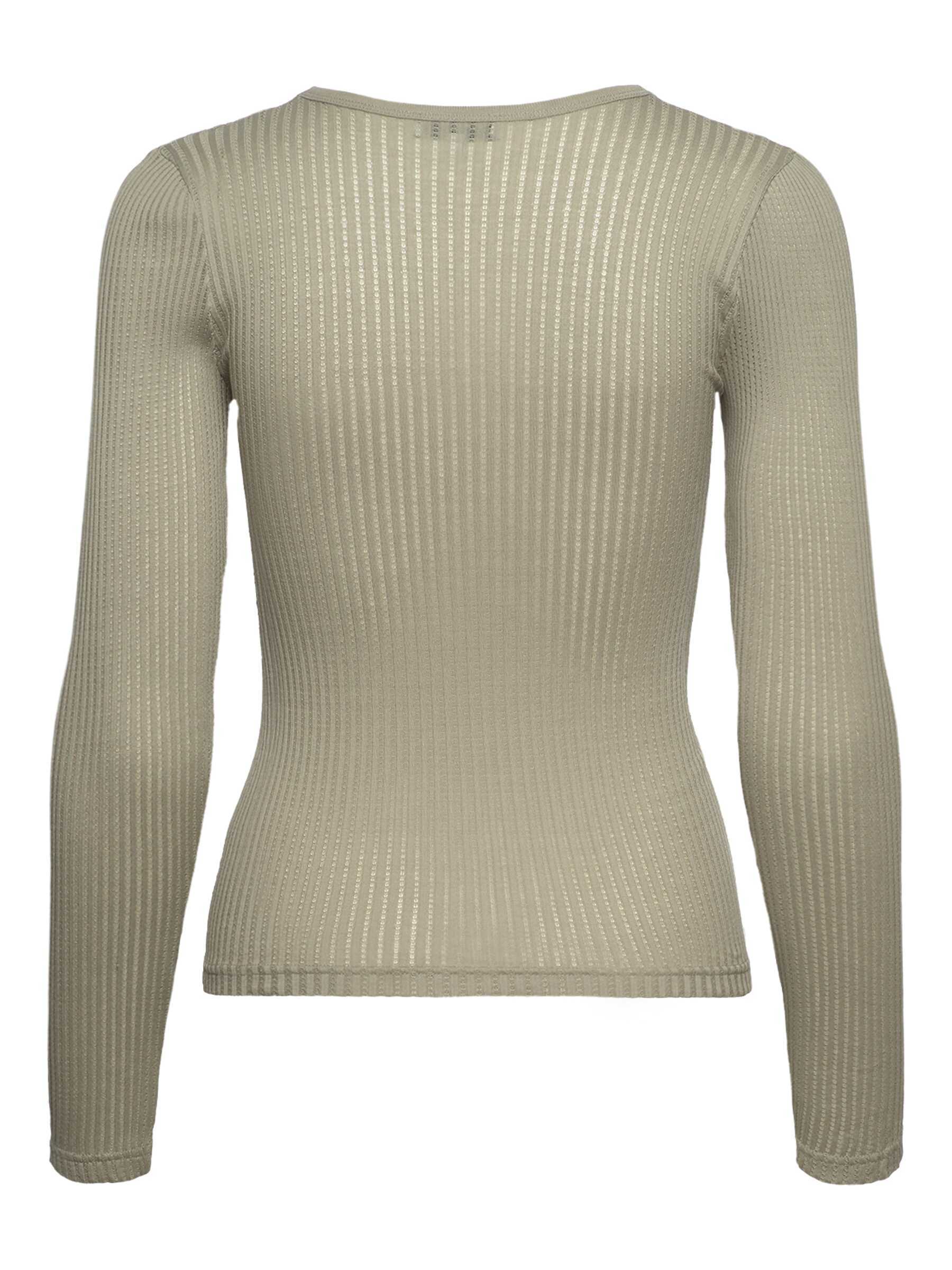 Rosemunde / RWBelize Silk LS T-shirt / abbey stone