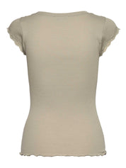 Rosemunde / RWBaybay SS Lace T-shirt / abbey stone