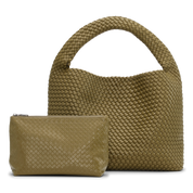 Sui Ava / Woven Daily Shopper + Pouch / Green