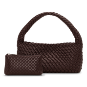 Sui Ava / Woven Mini Bag + Pouch / Brown