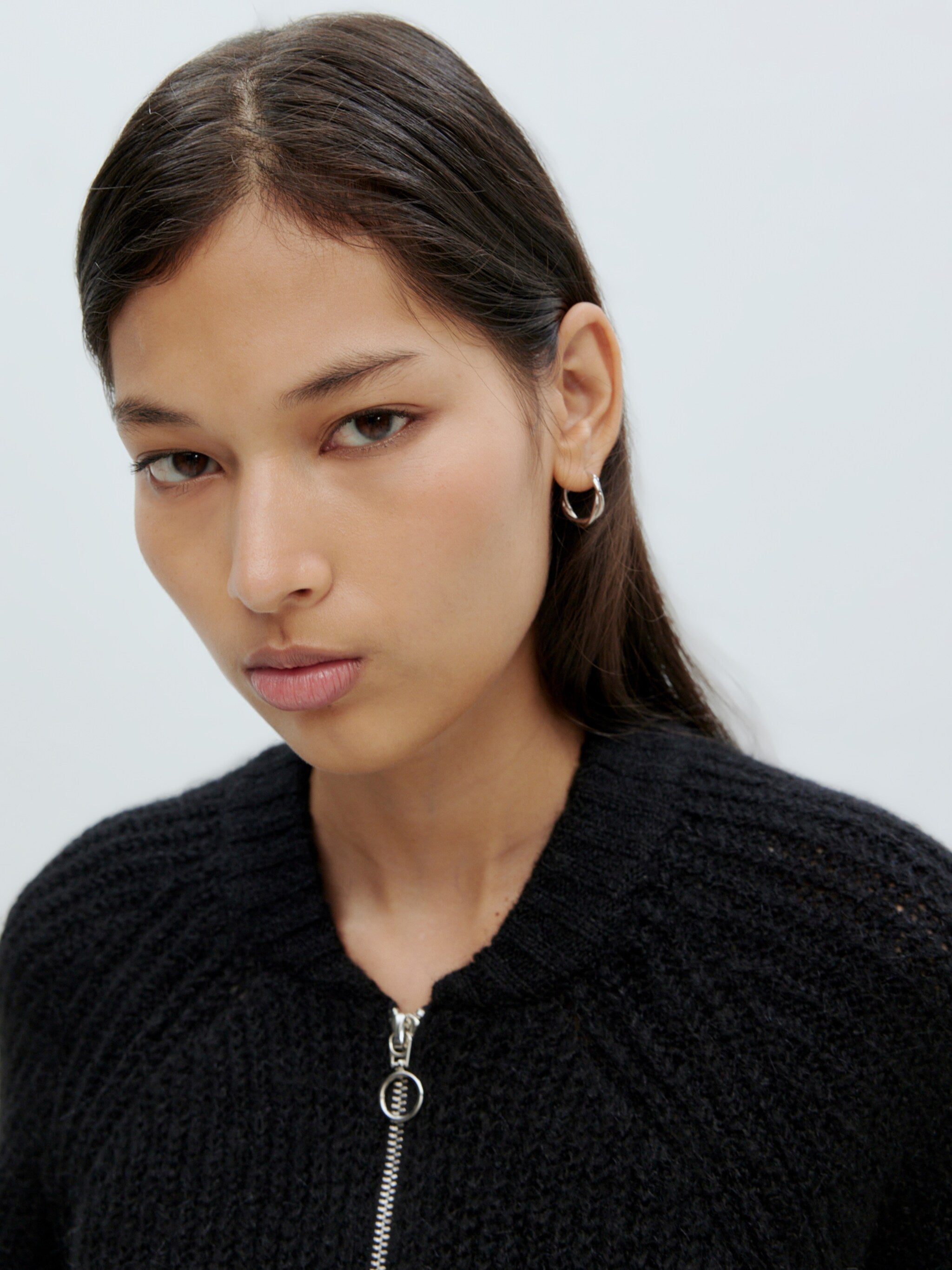 EDITED / Rani Bomber Cardigan / Black
