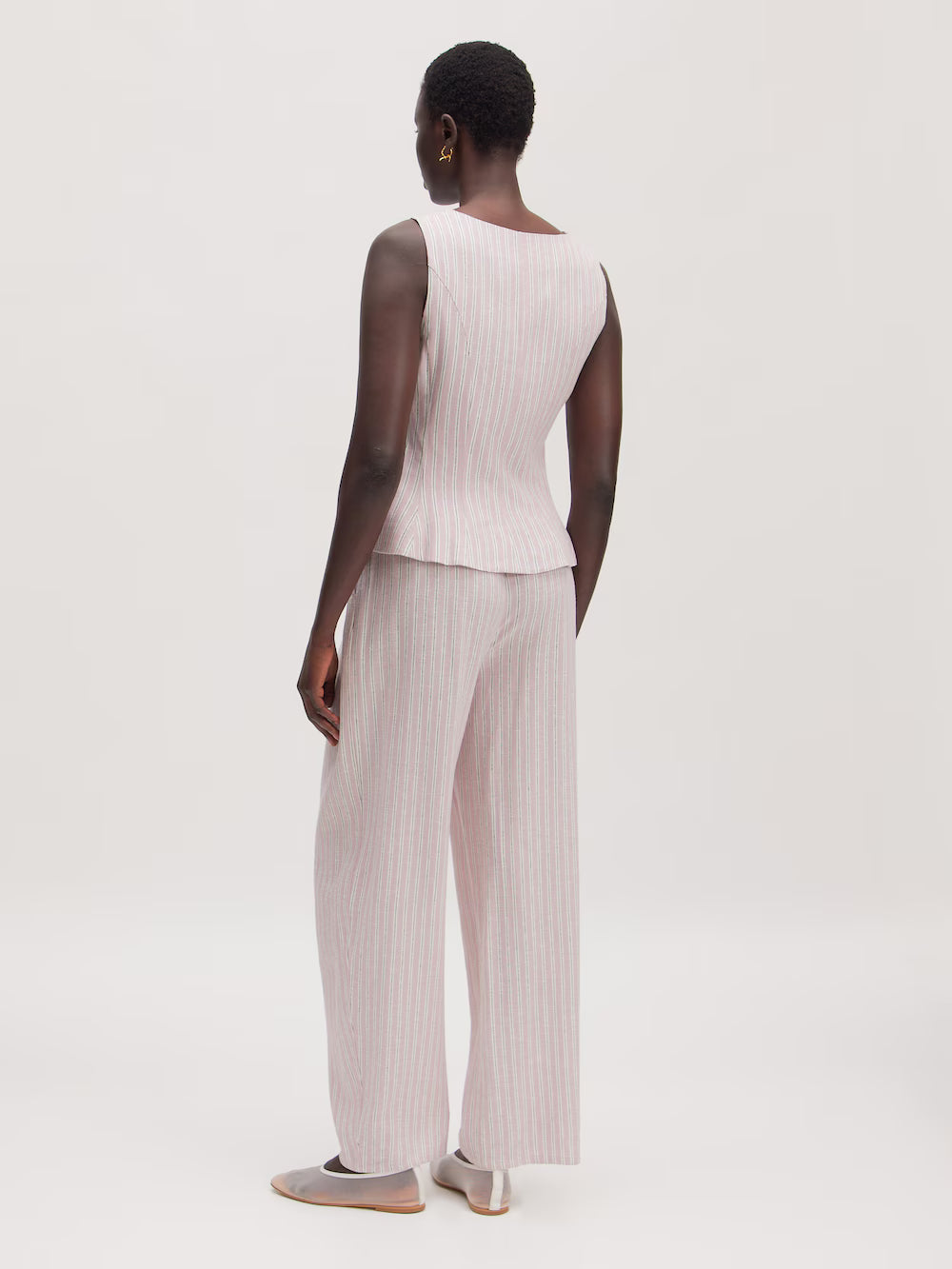 Edited / Vada vest / Pink stripe