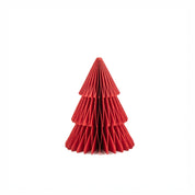 Honigwaben-Stehender Weihnachtsbaum Tiefrot - 2er-Set
