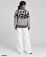 Gina Tricot / Fair isle knitted sweater / Beige melange (1186)
