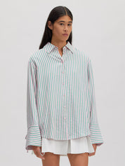 Edited / Juri Shirt / Pink/green stripe