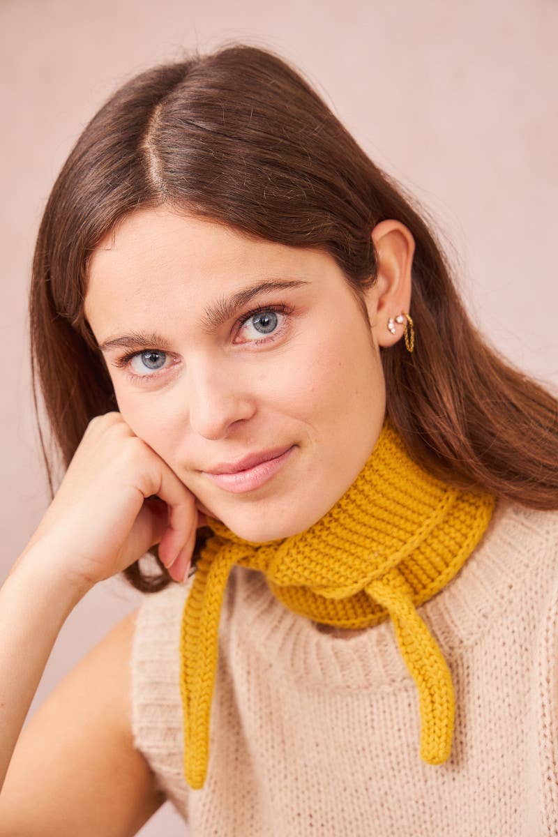 Kleines Dreieckstuch « Sophie »: Taupe