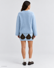 Gina Tricot / Mohair knitted sweater / Winter blue