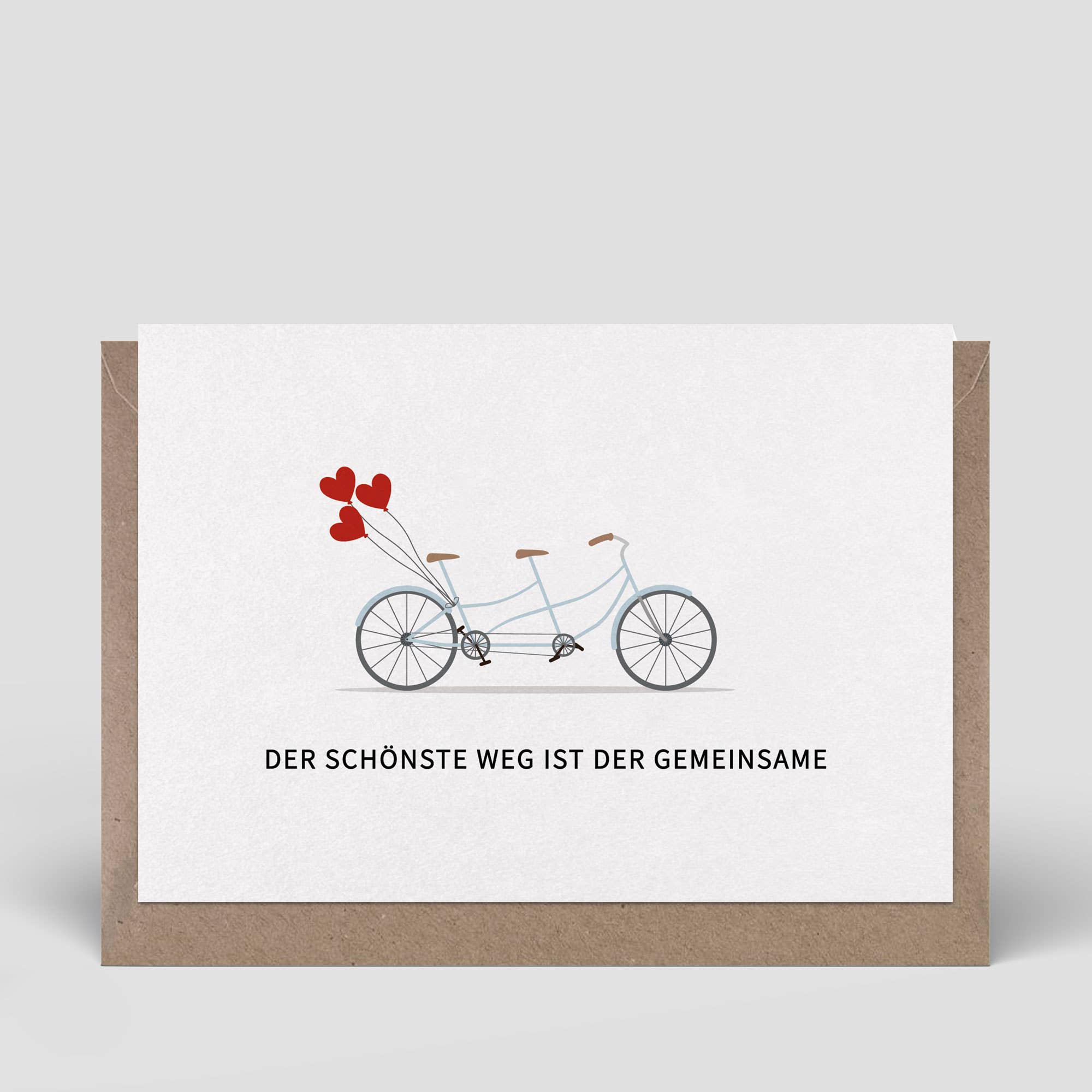 Naturbedacht - Klappkarte - Hochzeitskarte - Fahrrad - Nr. 263