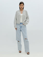EDITED / Rani Bomber Cardigan / Grey Melange