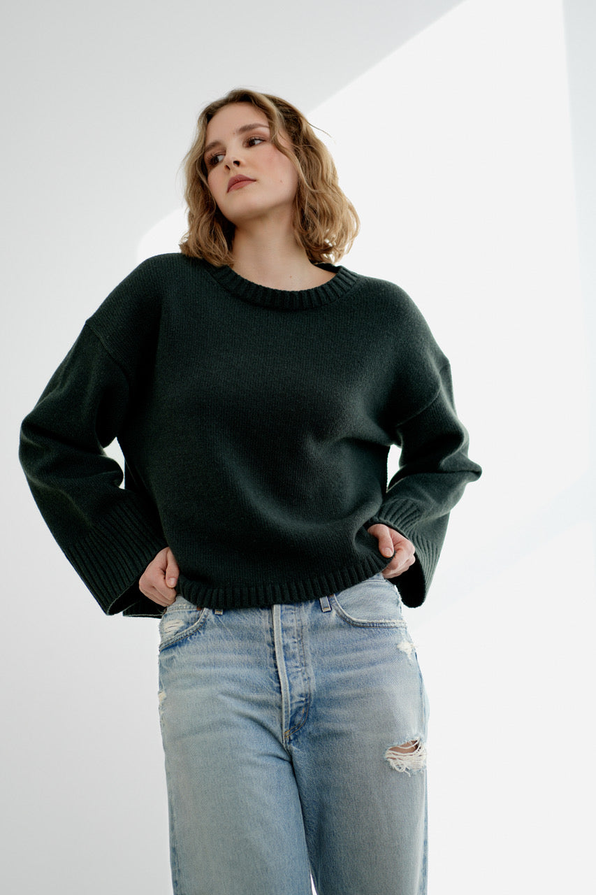 Greymarl / Alma Knit / Forest