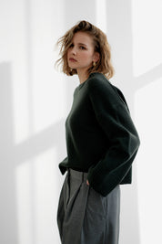 Greymarl / Alma Knit / Forest