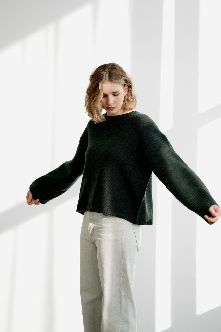 Greymarl / Alma Knit / Forest
