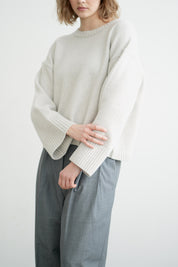 Greymarl / Alma Knit / Pale Grey