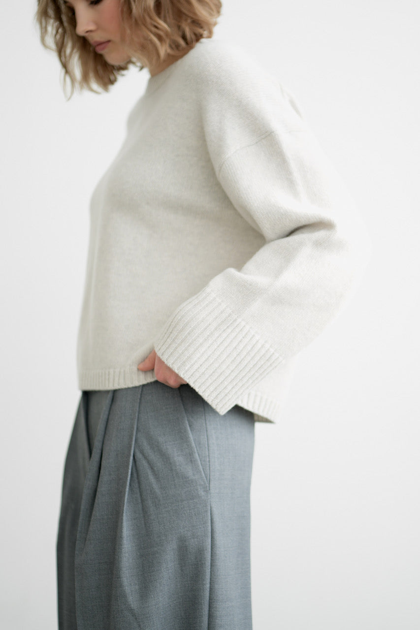 Greymarl / Alma Knit / Pale Grey
