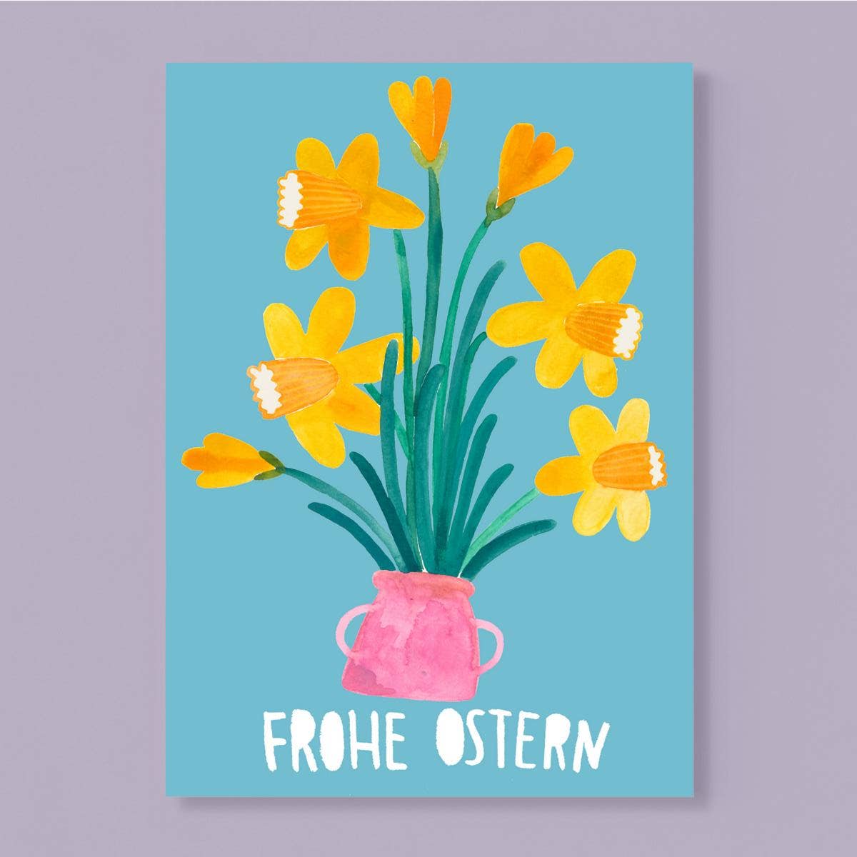 Frau Ottilie - Postkarte *Narzissen* zu Ostern