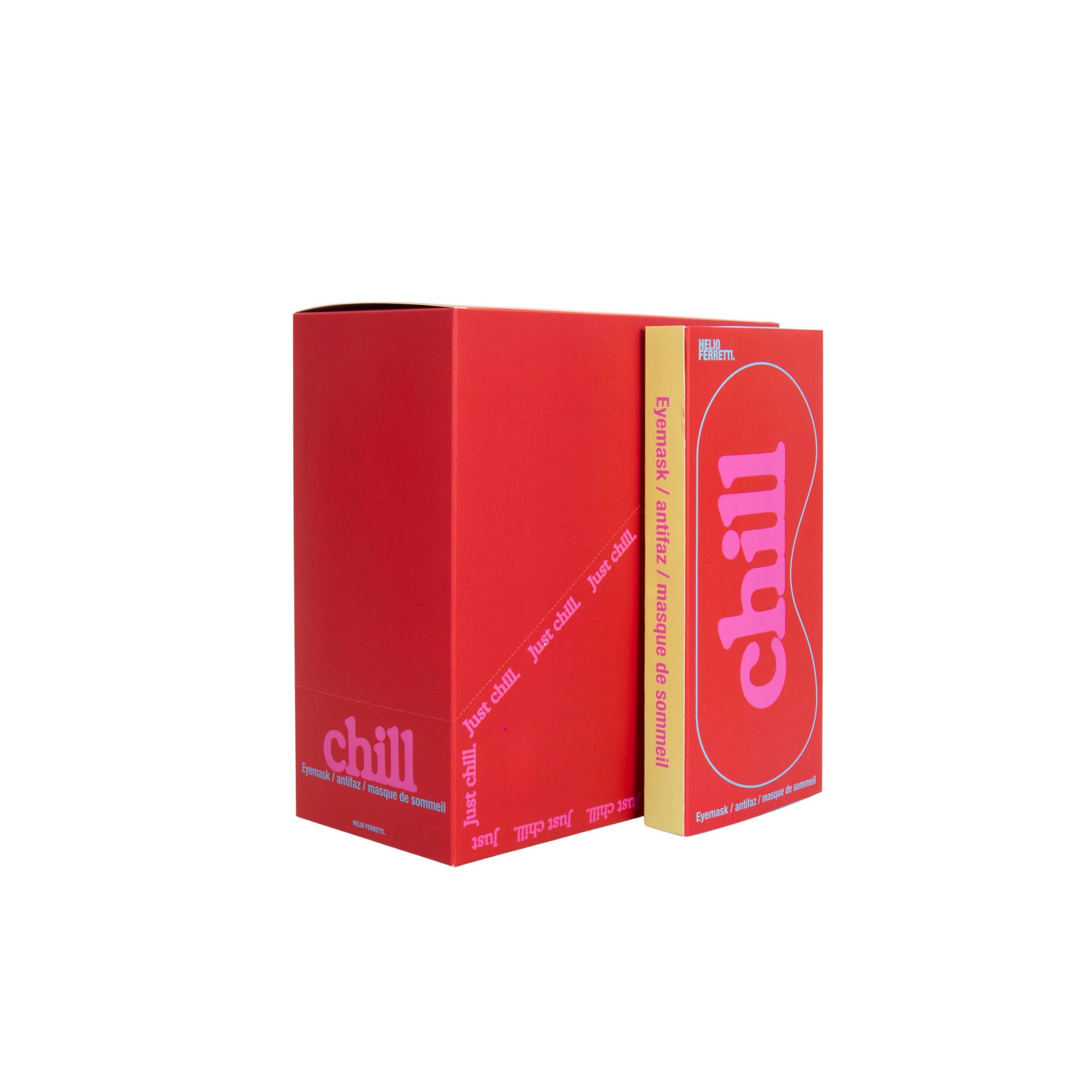 Helio Ferretti - ANZEIGE VON 8 AUGENMASKEN CHILL ROT HF
