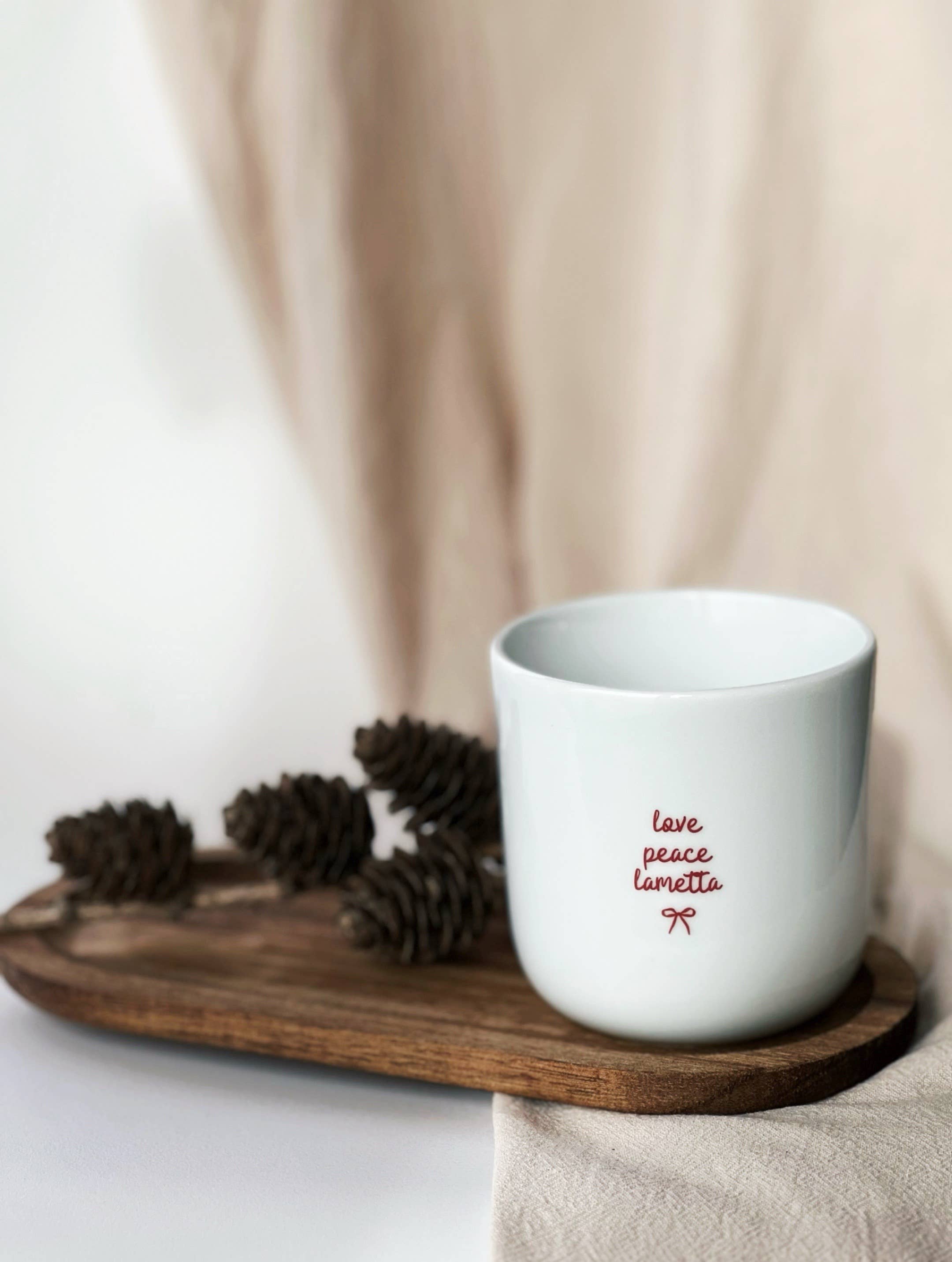 Becher Tasse X-Mas rot - Santa Baby - Mistletoe - Christmas: All I want for christmas is you