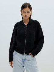 EDITED / Rani Bomber Cardigan / Black