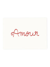 Postkarte 'Amour' (Risographie) | Valentinstag