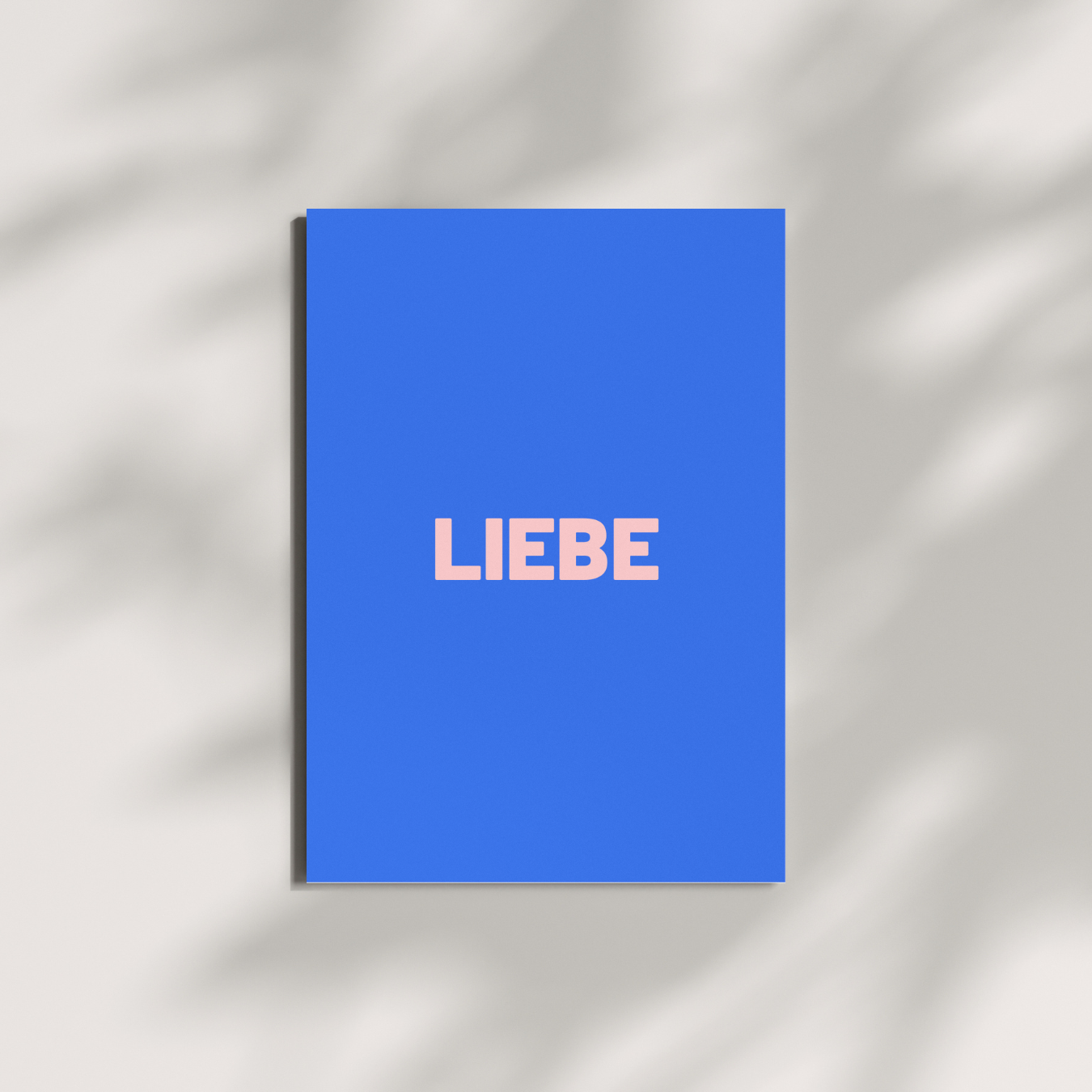 HERR&FRAUHEMPEL - Postkarte - LIEBE blau-rosa